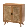 Natural Wood And Rattan 2-Door Cabinet-Kirkland's Home Flash Sale