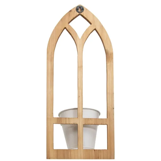 Natural Wood Arch Frame Wall Planter-Kirkland's Home Cheap