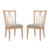 Natural Wood Architectural Dining Chairs, Set Of 2-Kirkland's Home New