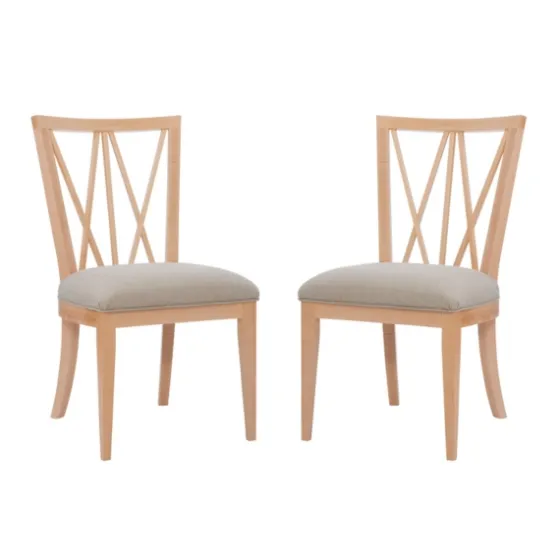 Natural Wood Architectural Dining Chairs, Set Of 2-Kirkland's Home New
