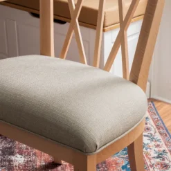 Natural Wood Architectural Dining Chairs, Set Of 2-Kirkland's Home New