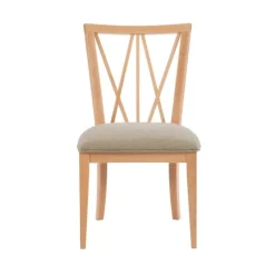 Natural Wood Architectural Dining Chairs, Set Of 2-Kirkland's Home New