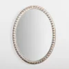 Natural Wood Beaded Oval Mirror-Kirkland's Home Best