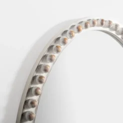 Natural Wood Beaded Oval Mirror-Kirkland's Home Best
