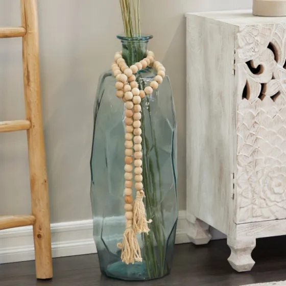 Natural Wood Beaded Tassel Garland-Kirkland's Home Best Sale