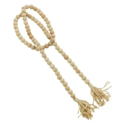 Natural Wood Beaded Tassel Garland-Kirkland's Home Best Sale