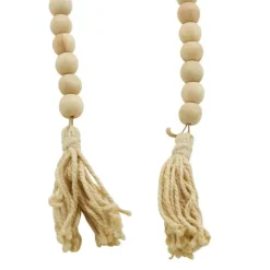 Natural Wood Beaded Tassel Garland-Kirkland's Home Best Sale