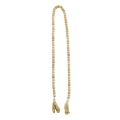 Natural Wood Beaded Tassel Garland-Kirkland's Home Best Sale