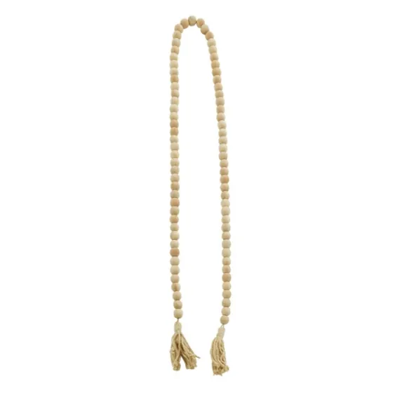 Natural Wood Beaded Tassel Garland-Kirkland's Home Best Sale