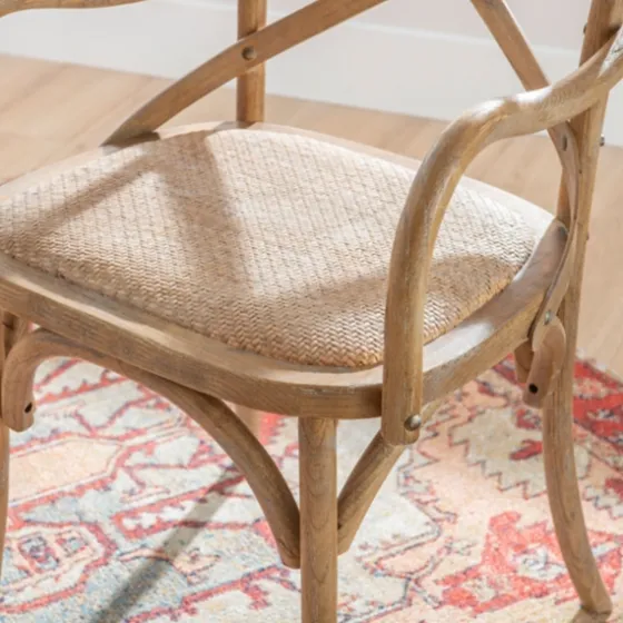 Natural Wood Cane Seat Accent Chair-Kirkland's Home Sale