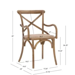Natural Wood Cane Seat Accent Chair-Kirkland's Home Sale