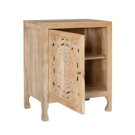Natural Wood Carved Medallion Cabinet-Kirkland's Home Hot