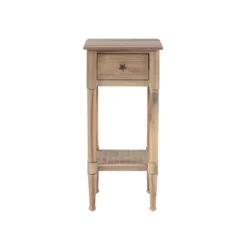 Natural Wood Coastal Compact Accent Table-Kirkland's Home Store