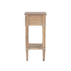 Natural Wood Coastal Compact Accent Table-Kirkland's Home Store