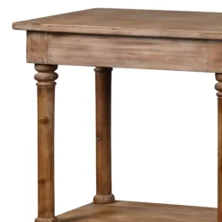 Natural Wood Console With Shelf-Kirkland's Home Cheap
