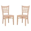Natural Wood Curved Back Dining Chairs, Set Of 2-Kirkland's Home Fashion