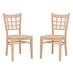 Natural Wood Curved Back Dining Chairs, Set Of 2-Kirkland's Home Fashion