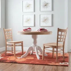 Natural Wood Curved Back Dining Chairs, Set Of 2-Kirkland's Home Fashion