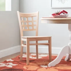 Natural Wood Curved Back Dining Chairs, Set Of 2-Kirkland's Home Fashion