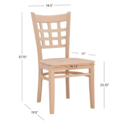 Natural Wood Curved Back Dining Chairs, Set Of 2-Kirkland's Home Fashion