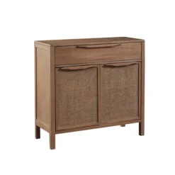 Natural Wood 2-Door Cane Webbing Chest-Kirkland's Home Best