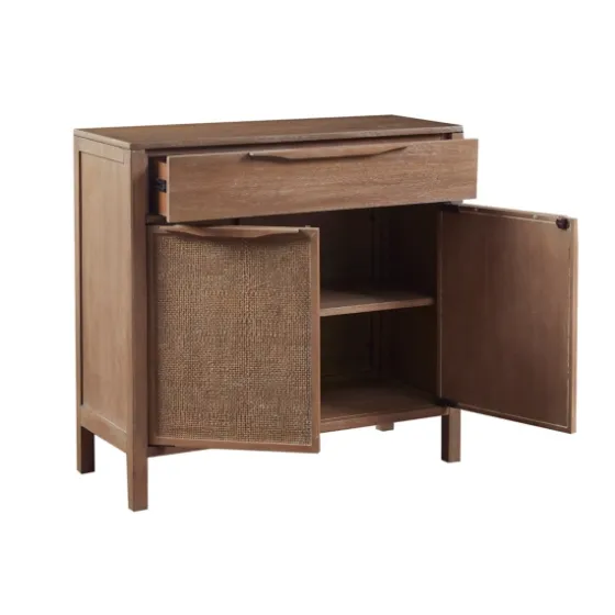 Natural Wood 2-Door Cane Webbing Chest-Kirkland's Home Best