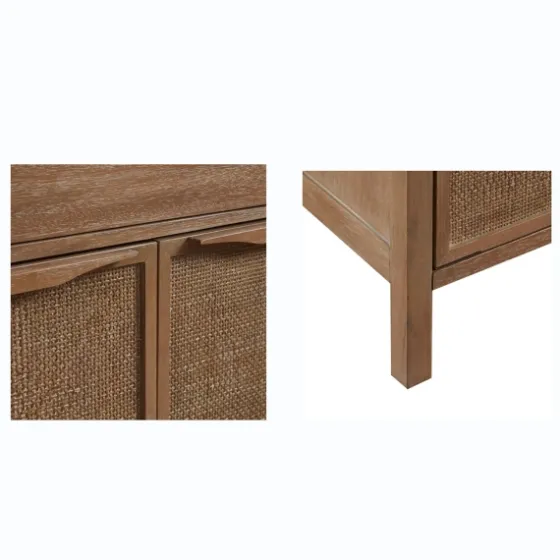 Natural Wood 2-Door Cane Webbing Chest-Kirkland's Home Best