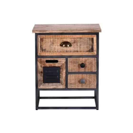 Natural Wood 3-Drawer Nights D With Cabinet-Kirkland's Home Shop