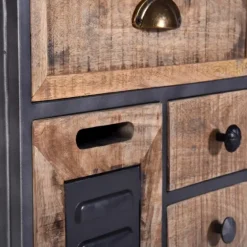 Natural Wood 3-Drawer Nights D With Cabinet-Kirkland's Home Shop