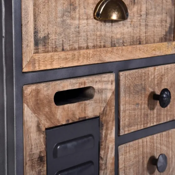 Natural Wood 3-Drawer Nights D With Cabinet-Kirkland's Home Shop