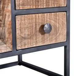 Natural Wood 3-Drawer Nights D With Cabinet-Kirkland's Home Shop