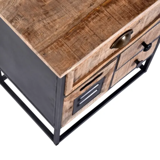 Natural Wood 3-Drawer Nights D With Cabinet-Kirkland's Home Shop