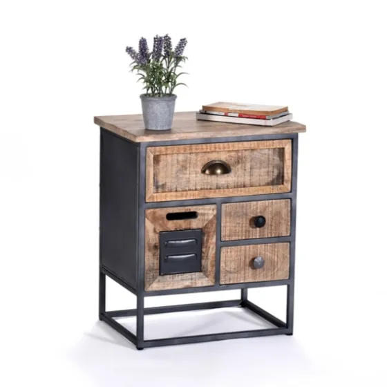 Natural Wood 3-Drawer Nights D With Cabinet-Kirkland's Home Shop