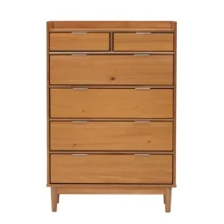 Natural Wood 6-Drawer Simple Dresser-Kirkland's Home Cheap