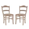 Natural Wood Farmhouse Dining Chairs, Set Of 2-Kirkland's Home Store