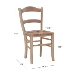 Natural Wood Farmhouse Dining Chairs, Set Of 2-Kirkland's Home Store