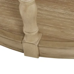 Natural Wood Finish Turned Leg Round Coffee Table-Kirkland's Home Hot
