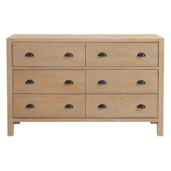 Natural Wood Grain 6-Drawer Dresser-Kirkland's Home Sale