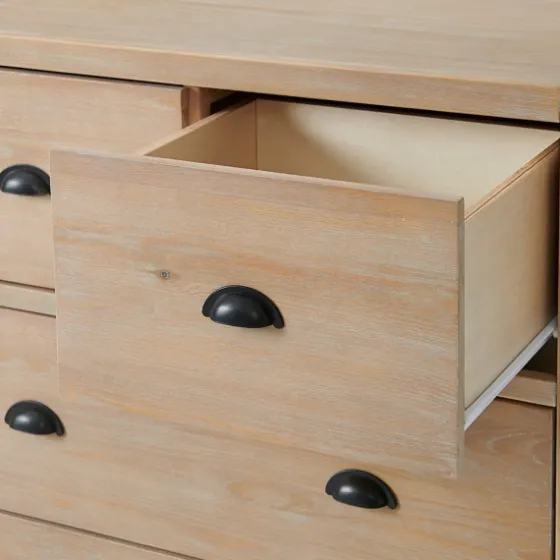 Natural Wood Grain 5-Drawer Storage Chest-Kirkland's Home Shop