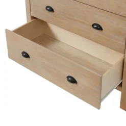 Natural Wood Grain 5-Drawer Storage Chest-Kirkland's Home Shop