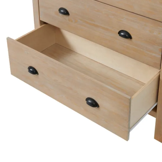 Natural Wood Grain 5-Drawer Storage Chest-Kirkland's Home Shop