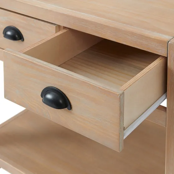 Natural Wood Grain Open Shelf Nights D-Kirkland's Home Best