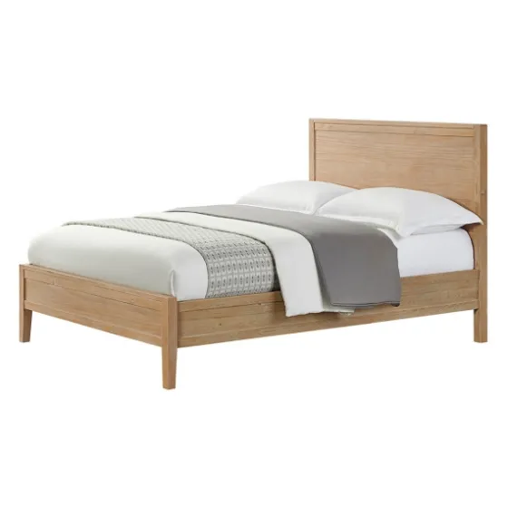 Natural Wood Grain Panel Queen Bed-Kirkland's Home Clearance
