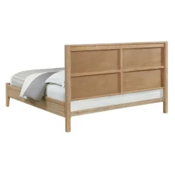 Natural Wood Grain Panel King Bed-Kirkland's Home Shop