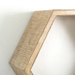 Natural Wood Hexagon Nesting Shelves, Set Of 3-Kirkland's Home Fashion