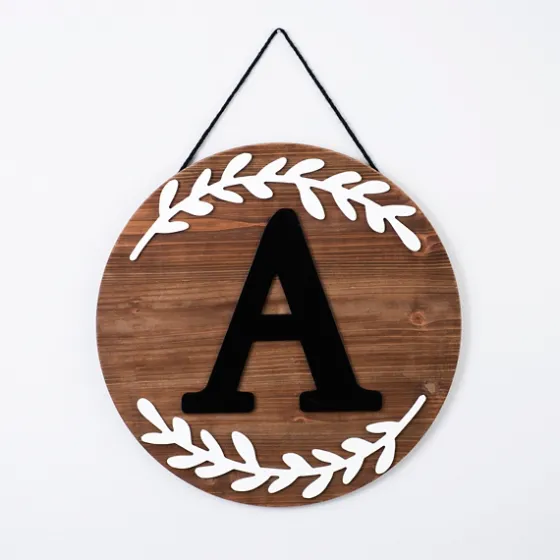 Natural Wood Monogram A Wall Plaque-Kirkland's Home New