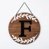 Natural Wood Monogram F Wall Plaque-Kirkland's Home Clearance