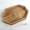Natural Wood Monogram J Decorative Tray-Kirkland's Home Clearance