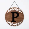 Natural Wood Monogram P Wall Plaque-Kirkland's Home Best