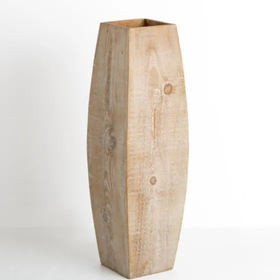 Natural Wood Oblong Floor Vase, 24 In.-Kirkland's Home Cheap